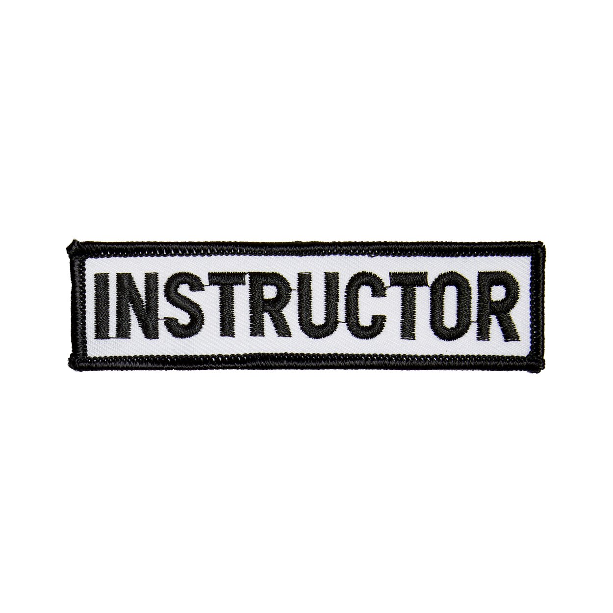 Instructor Patch - Black/White - Click Image to Close