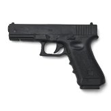 Realistic TP Rubber Glock Hand Gun W/ Removable Magazine - E404A