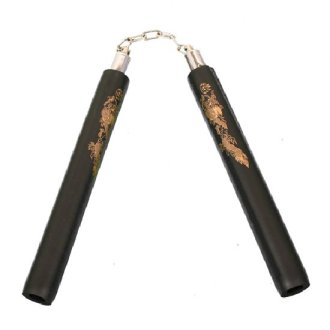 NR-028: Foam Nunchaku with Metal B/Bearing. All Black - PRE ORDE