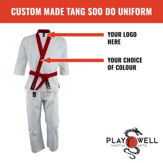 Custom Made Martial Arts Tang Soo do Uniform 9oz - Your Logo