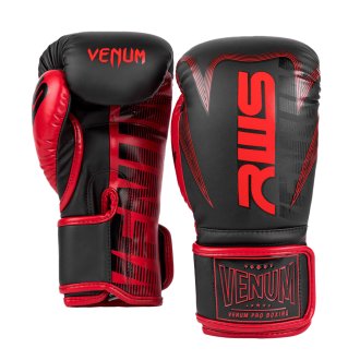 Venum x RWS Boxing Gloves - Black/Red