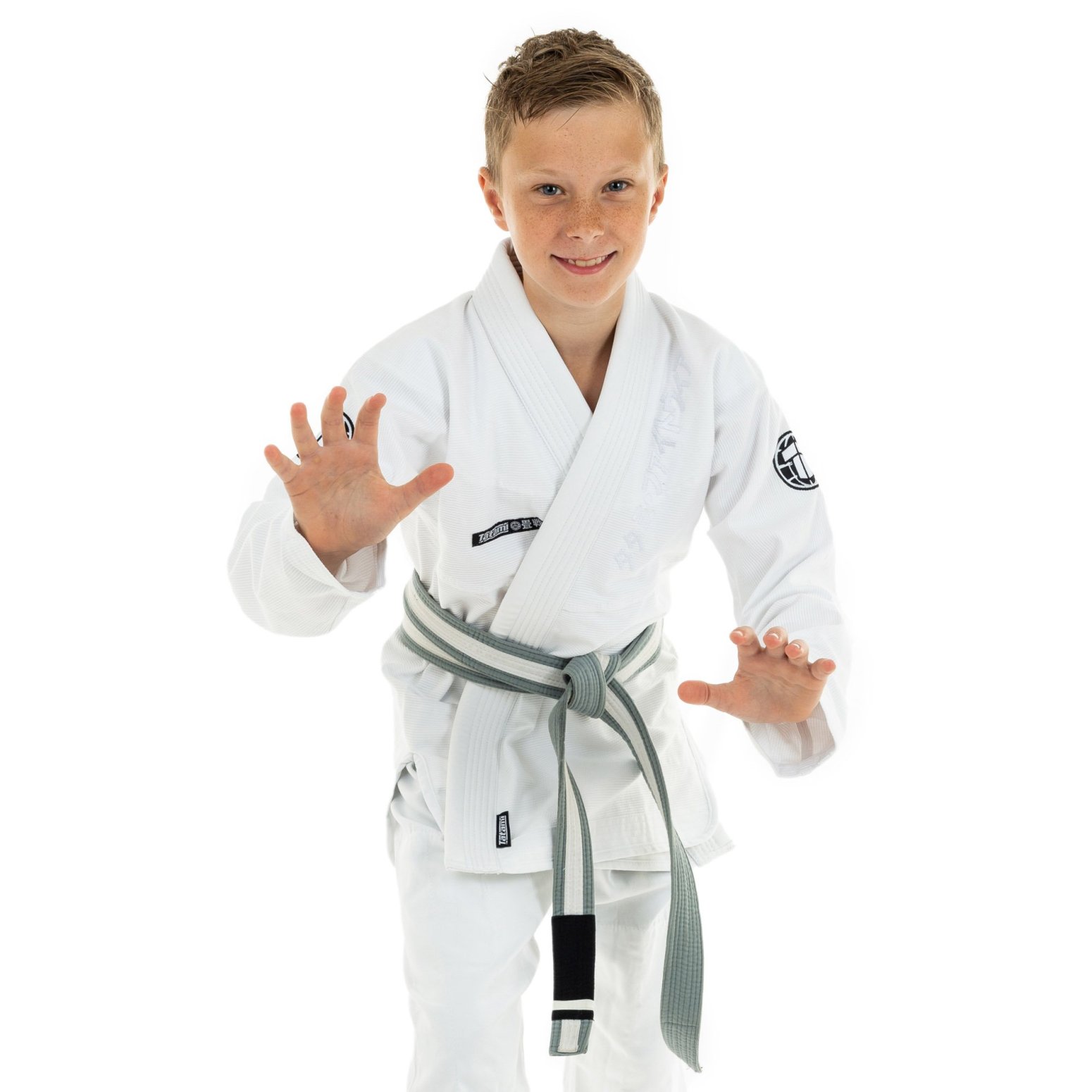 Tatami Kids Original V2 White Jiu Jitsu Gi - Click Image to Close