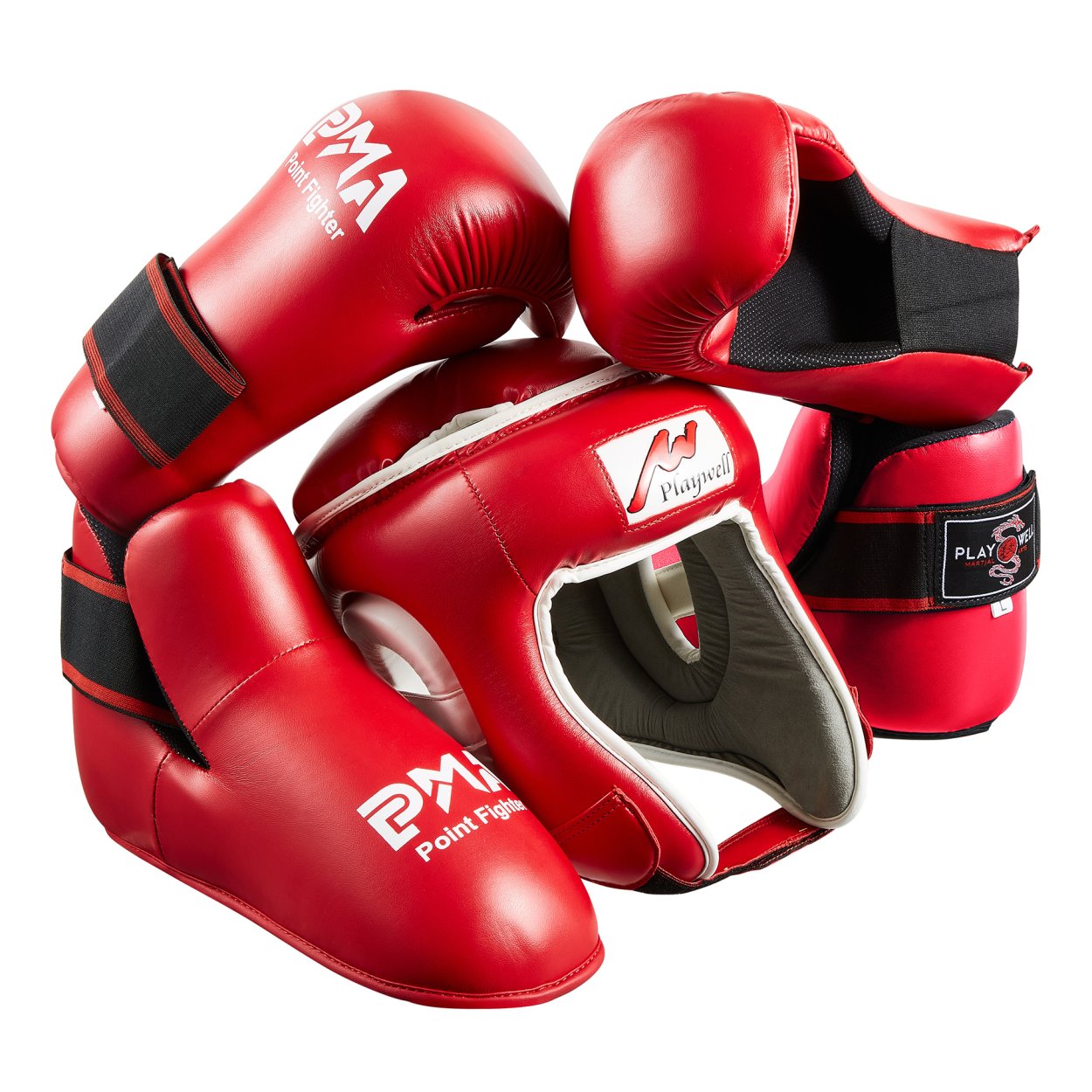Red Kickboxing Ultimate Semi Contact Sparring Set - Click Image to Close