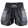 Twin Tiger Satin Muay Thai Competition Fight Shorts - Black