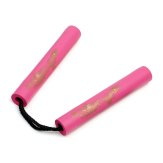 NR-00P: Nunchaku Foam hot pink with Cord - 8"