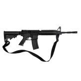 Realistic TP Rubber M4 Rifle Training Gun : Black ( E400 ) 35" -