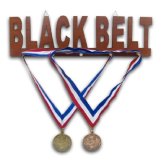 Wooden Black Belt Photo Frame Medal Display - (Item: 08444)
