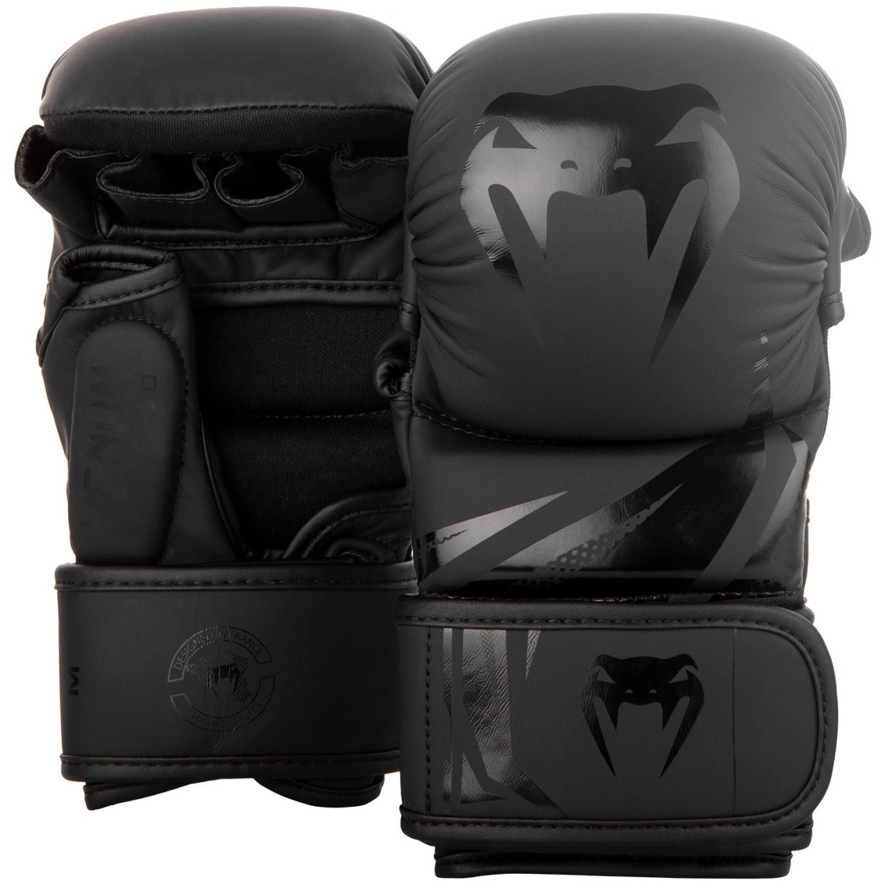 Venum MMA Challenger 7oz Sparring Gloves - Black/Black - Click Image to Close