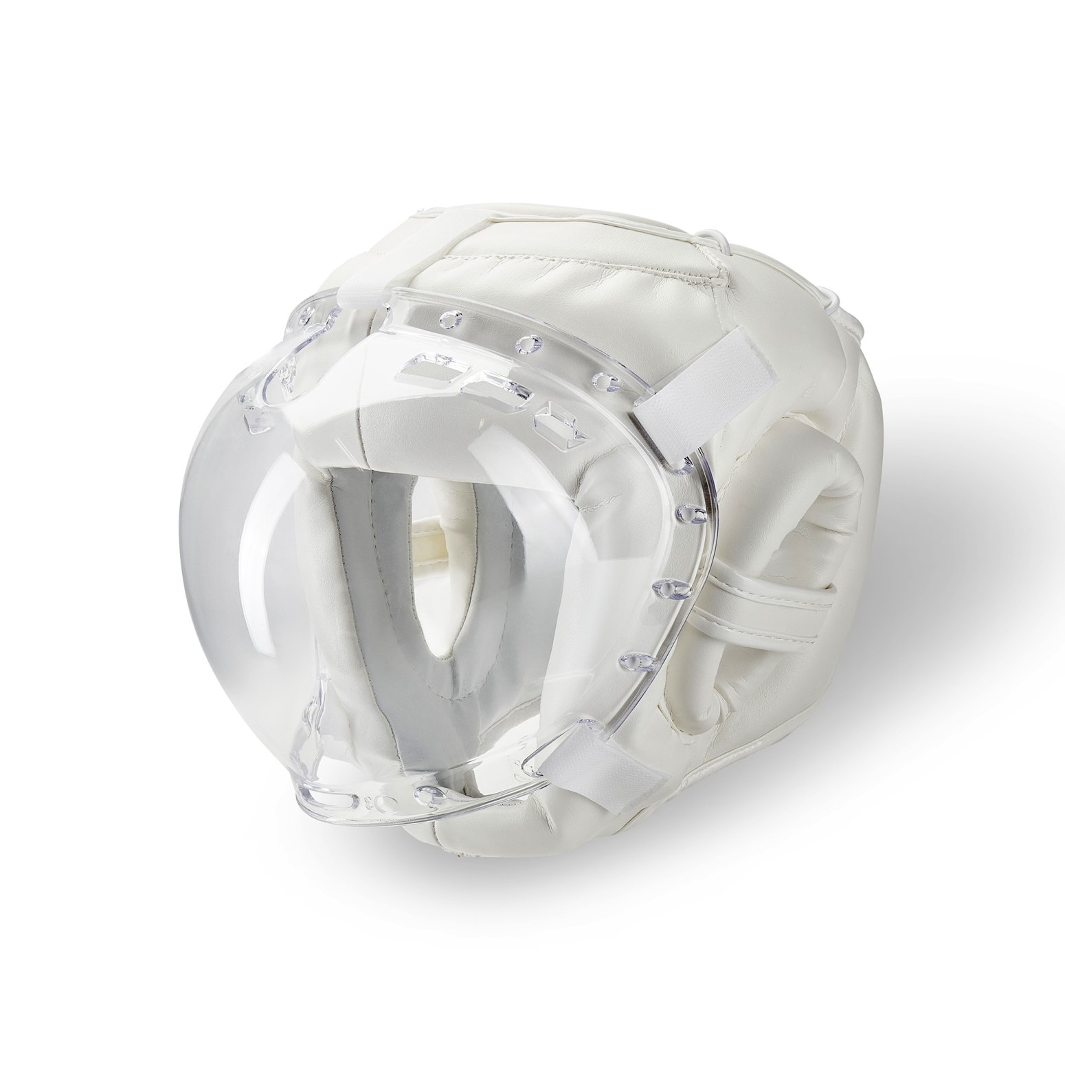Kudo Adults White Padded Headguard: Full Mask - NEW