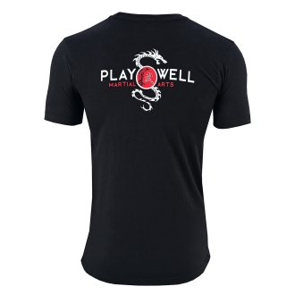 Playwell Cotton Dragon T Shirt - Black - FREE OVER £150