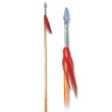 Wushu Waxwood Stick Single Spear head 72"