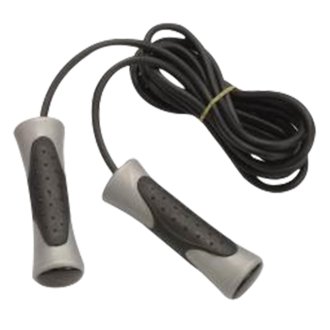 Playwell Deluxe PVC Speed Skipping Jump Rope - Black Grey