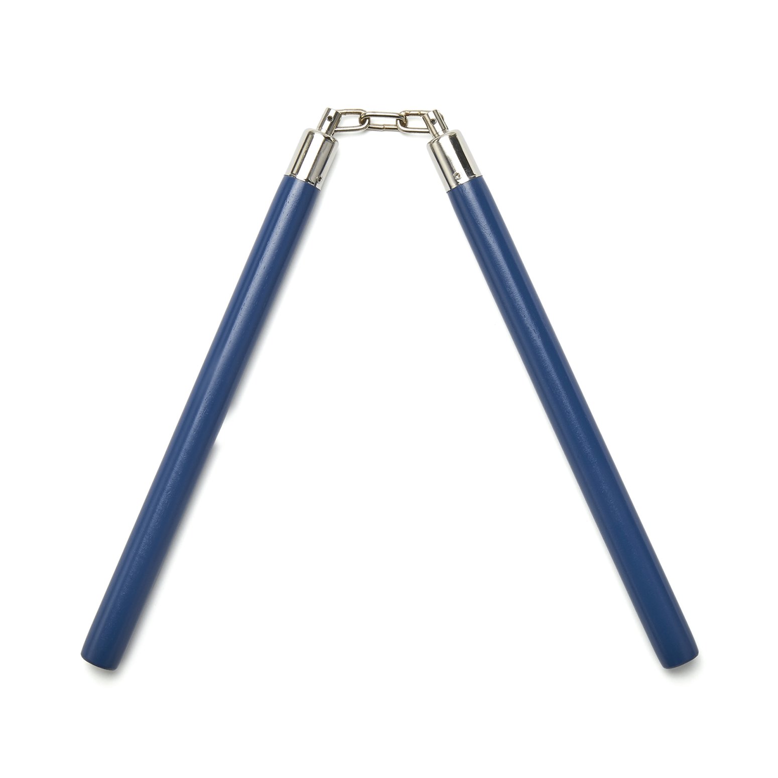 Competition Wooden Speed Nunchucks Chain 11\"- Blue