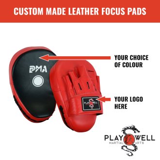 Custom Made Martial Arts Focus Pads - Your Logo