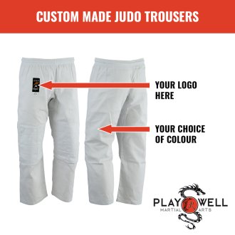 Custom Made Martial Arts Judo Pants - Your Logo