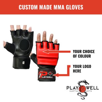 Custom Made Martial MMA Gloves - Your Logo