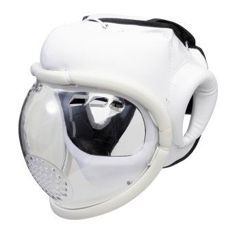 Kudo White Headguard: Full Mask - PRE ORDER