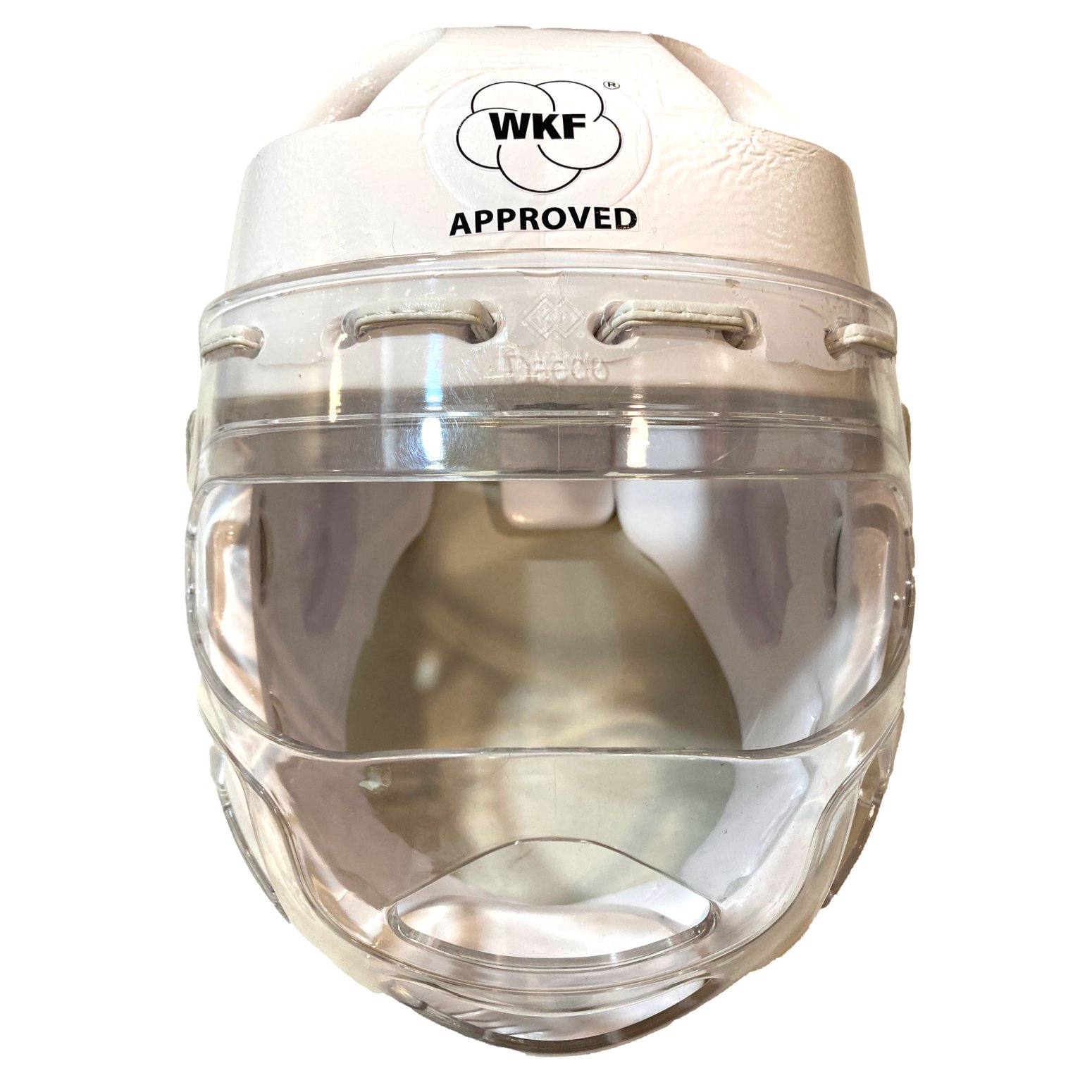 Daedo WKF Karate Comeptition Approved White Head Guard - Click Image to Close