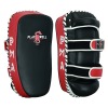 Deluxe Curved Thai Arm Pad W/ Shock Pads Black/Red: SINGLE