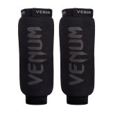 Venum Kontact Elasticated Shin Guards Only - Black/Black