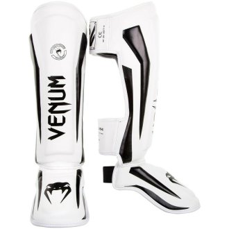 Venum MMA Muay Thai Elite Shin Guards - White/Black