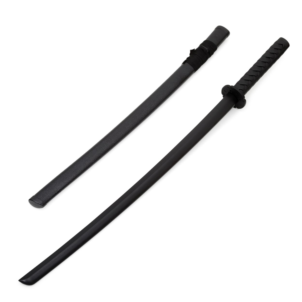 Black Polypropylene Full Contact Bokken With Scabbard - 40" - Click Image to Close