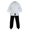 Kung Fu Uniform: Mix: White / Black Trousers - Childrens