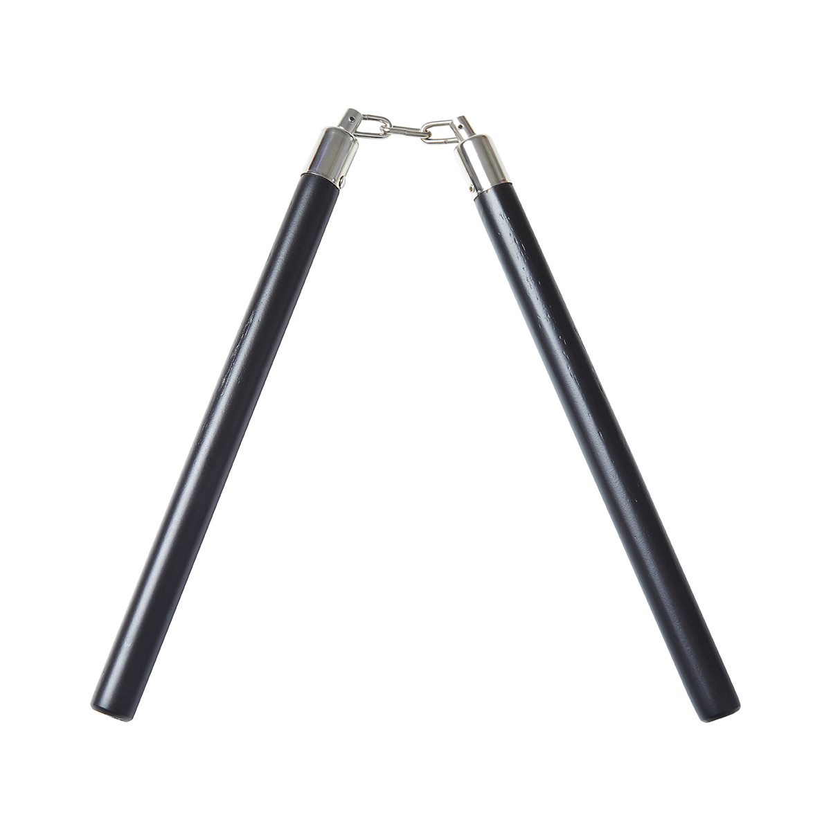 Competition Wooden Speed Nunchucks Chain 11" - Black - PRE ORDER - Click Image to Close