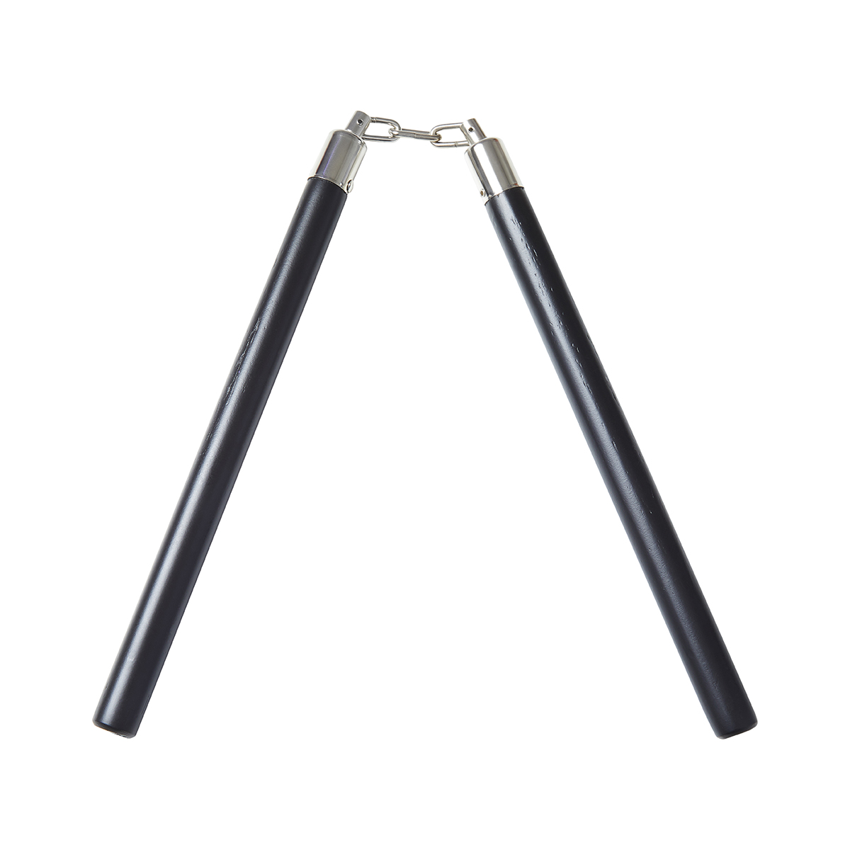 Competition Wooden Speed Nunchucks Chain 11\" - Black