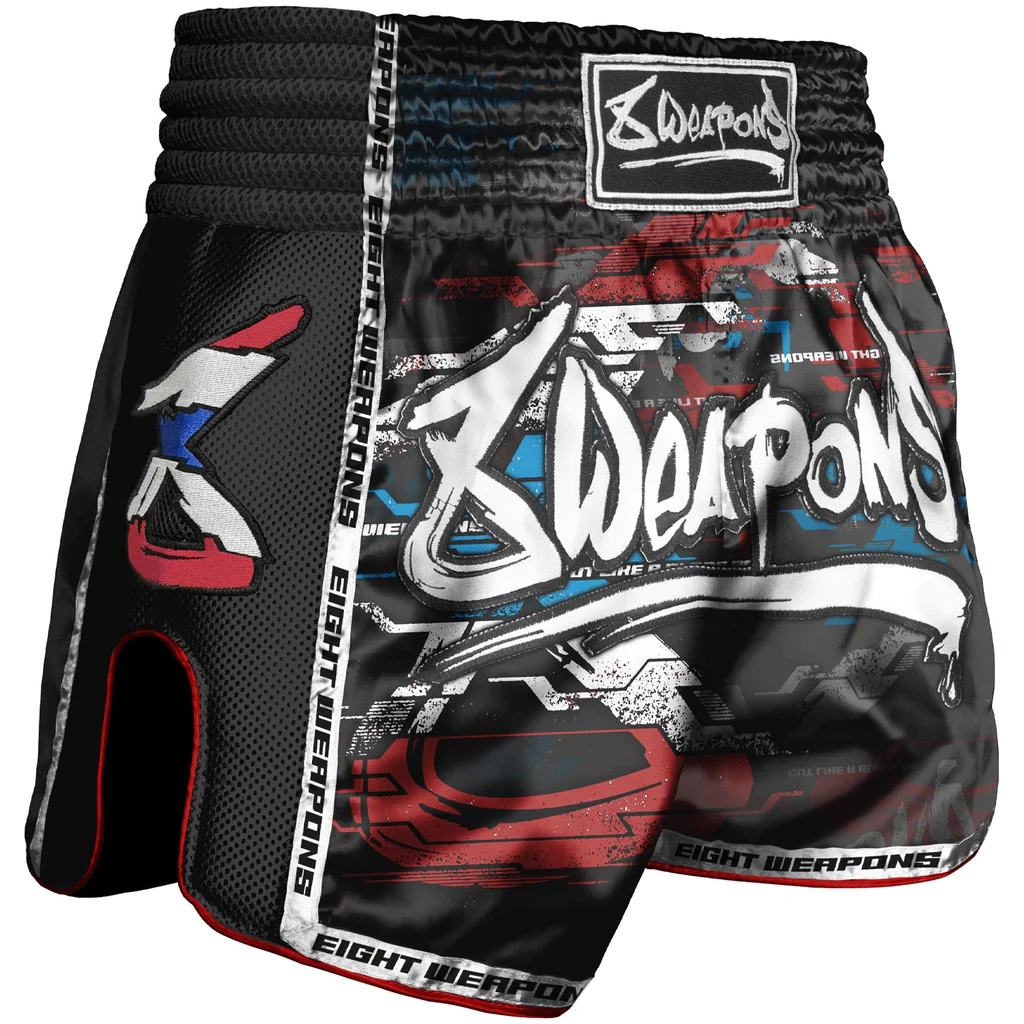 8 Weapons Cut Like A Blade 2.0 Muay Thai Shorts - Click Image to Close