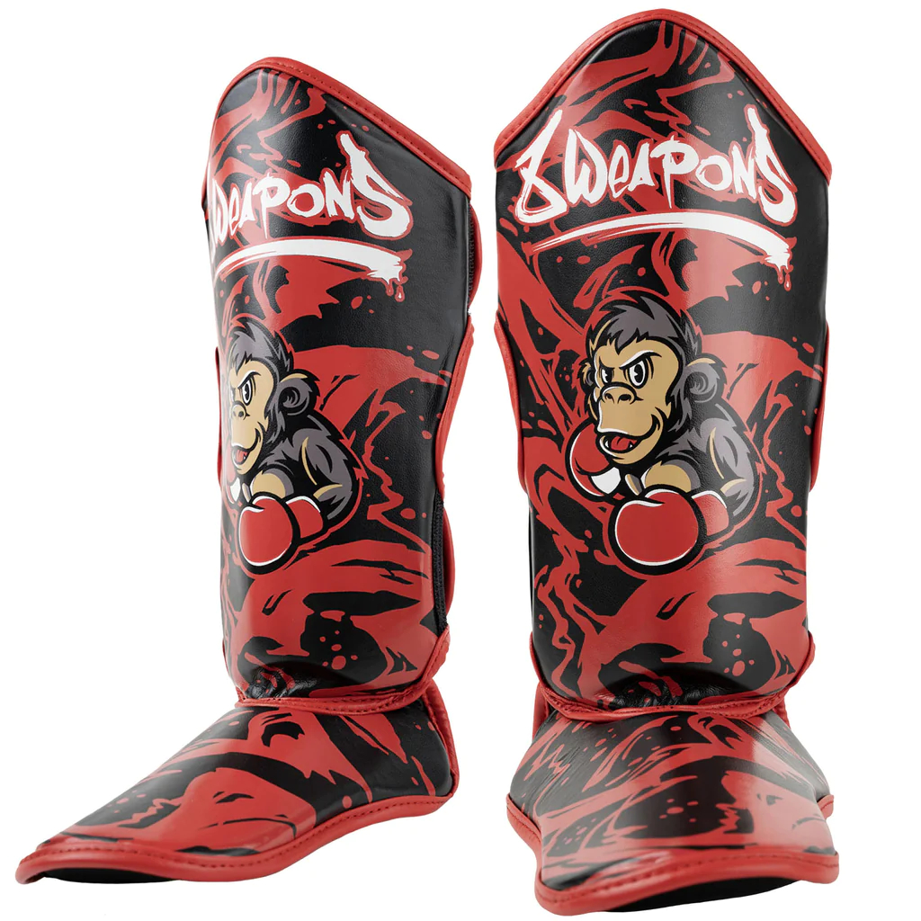 8 Weapons Kids Joe Muay Thai Shin Guards - Click Image to Close