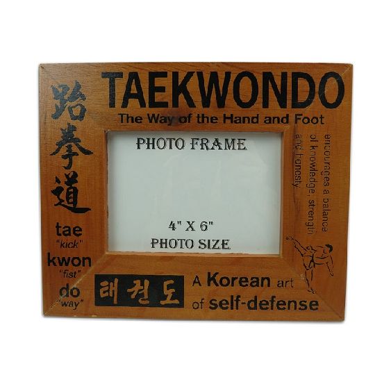 Wooden Photo Frame: Taekwondo - Click Image to Close