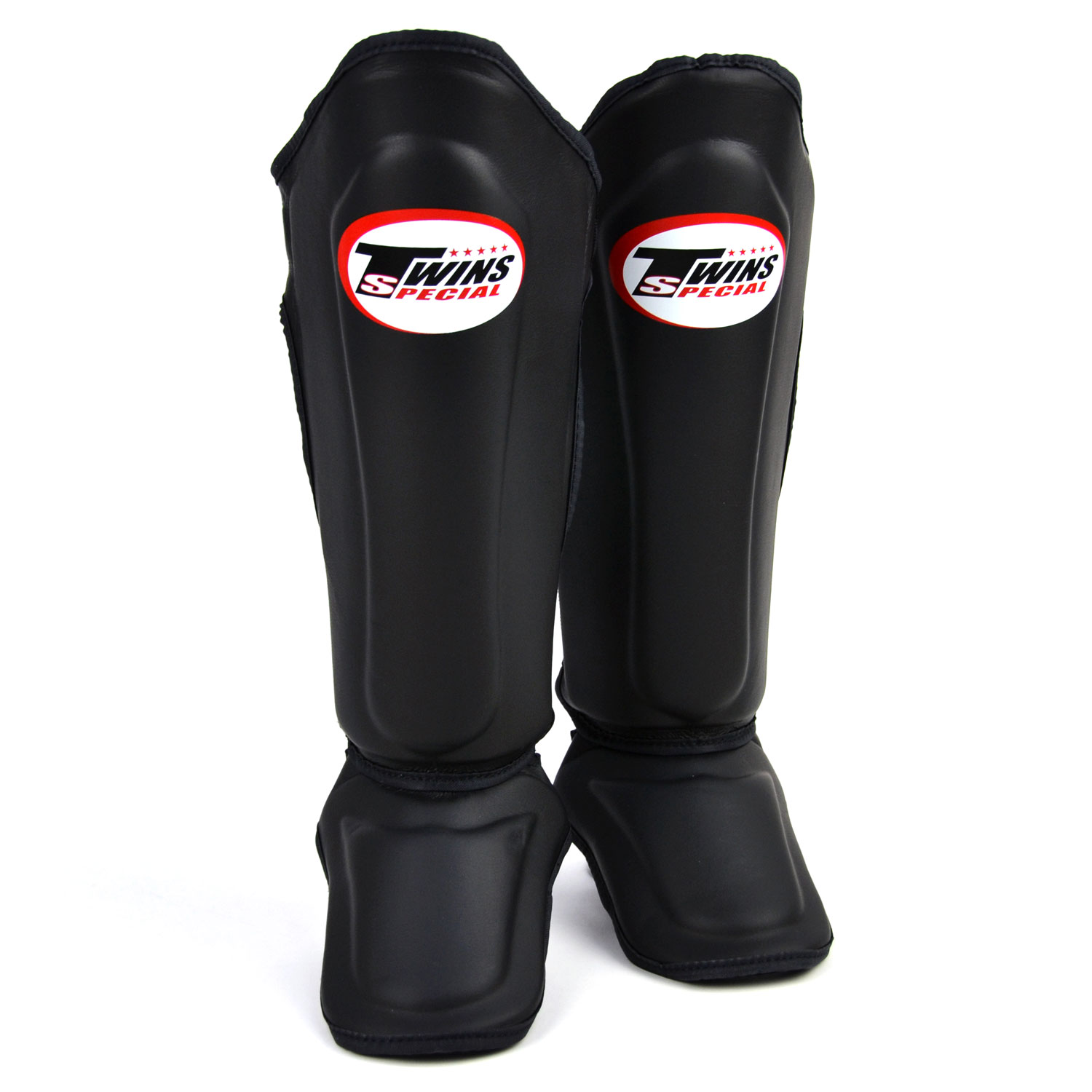 Twins Black Double Padded Shin Guards - NEW - Click Image to Close