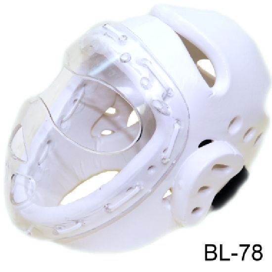 Dipped Foam Headguard with Acrylic Full Face Mask - Click Image to Close