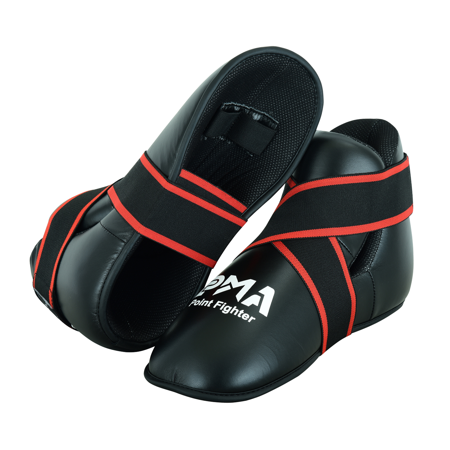 Semi Contact Point Sparring Boots - Black - NEW - Click Image to Close