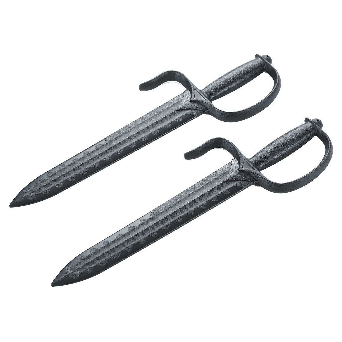 Black Polypropylene Twin Wing Chun Knives - CH167 - Click Image to Close