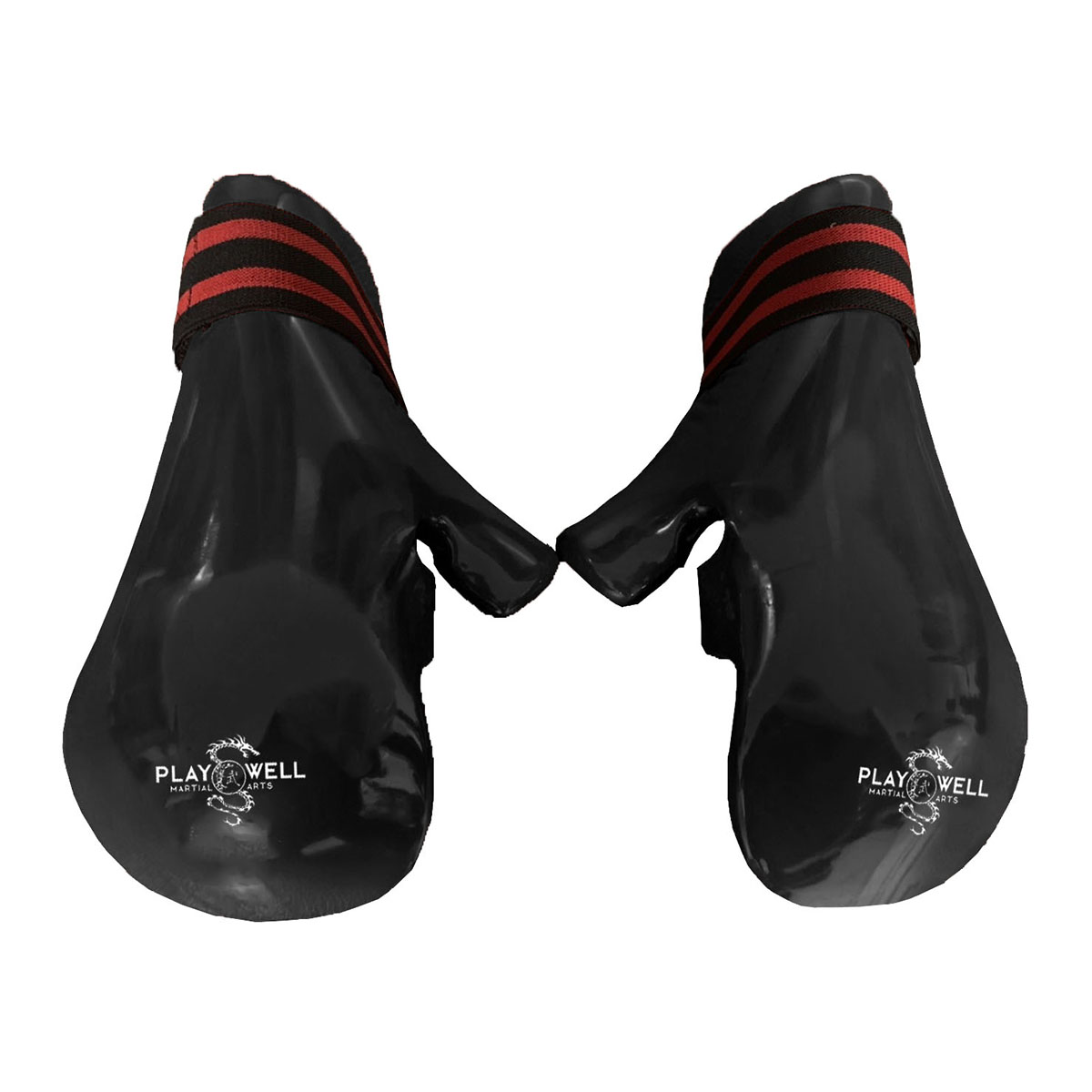 Dipped Foam Sparring Gloves - Black - Click Image to Close