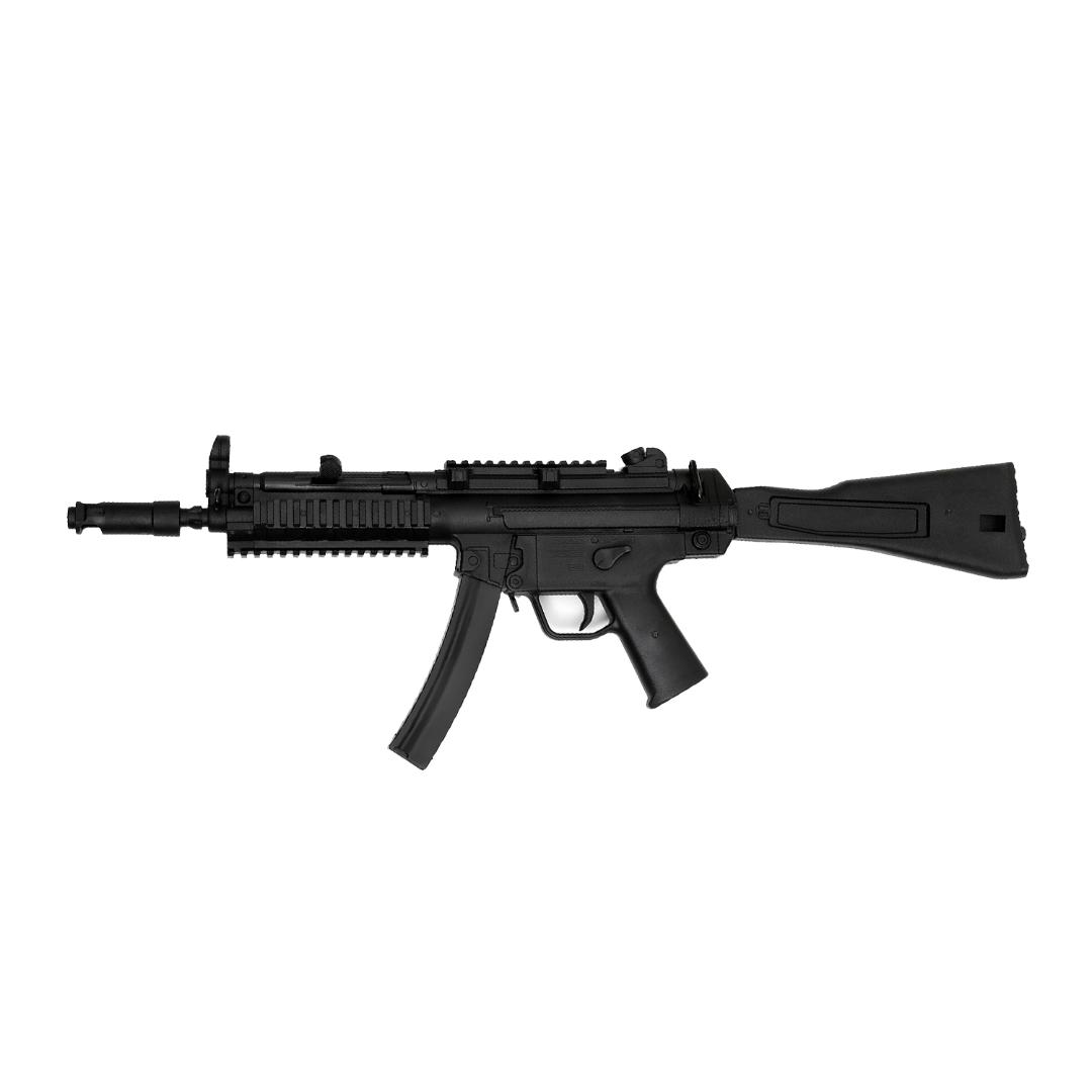 Realistic TP Rubber Sub Machine Training Gun : Black ( E433) 33" - Click Image to Close