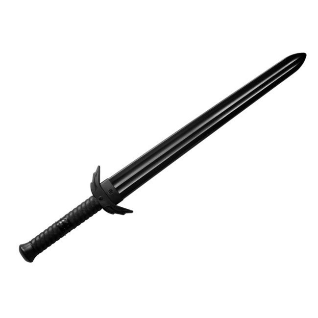 Black Polypropylene European Medieval Sword - Click Image to Close