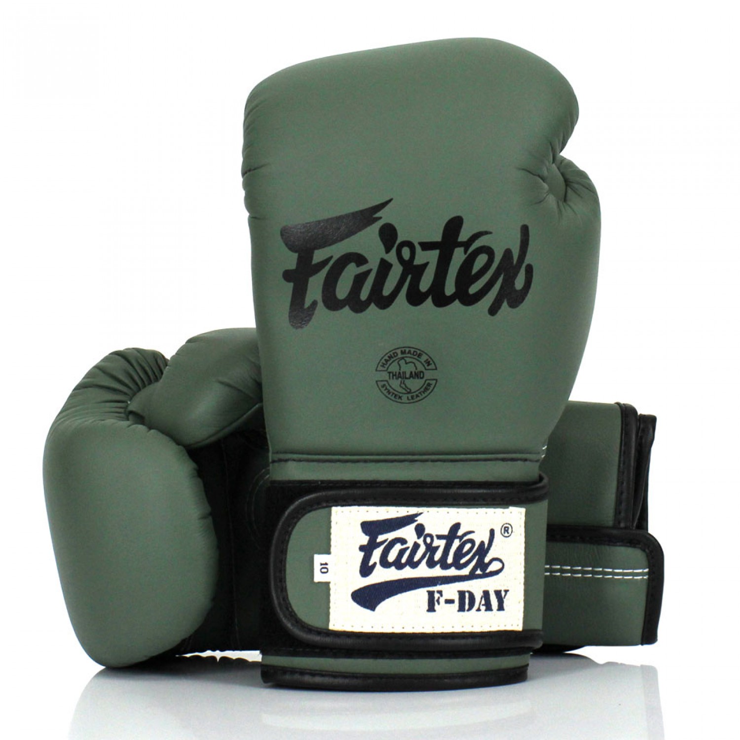 Fairtex BGV11 F Day Microfibre Boxing Gloves - Green - Click Image to Close