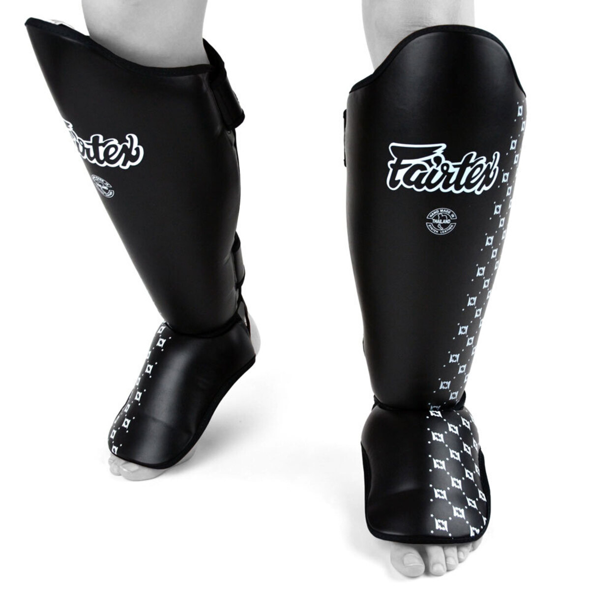 Fairtex SP5 Muay Thai Shin Pads - Black - Click Image to Close