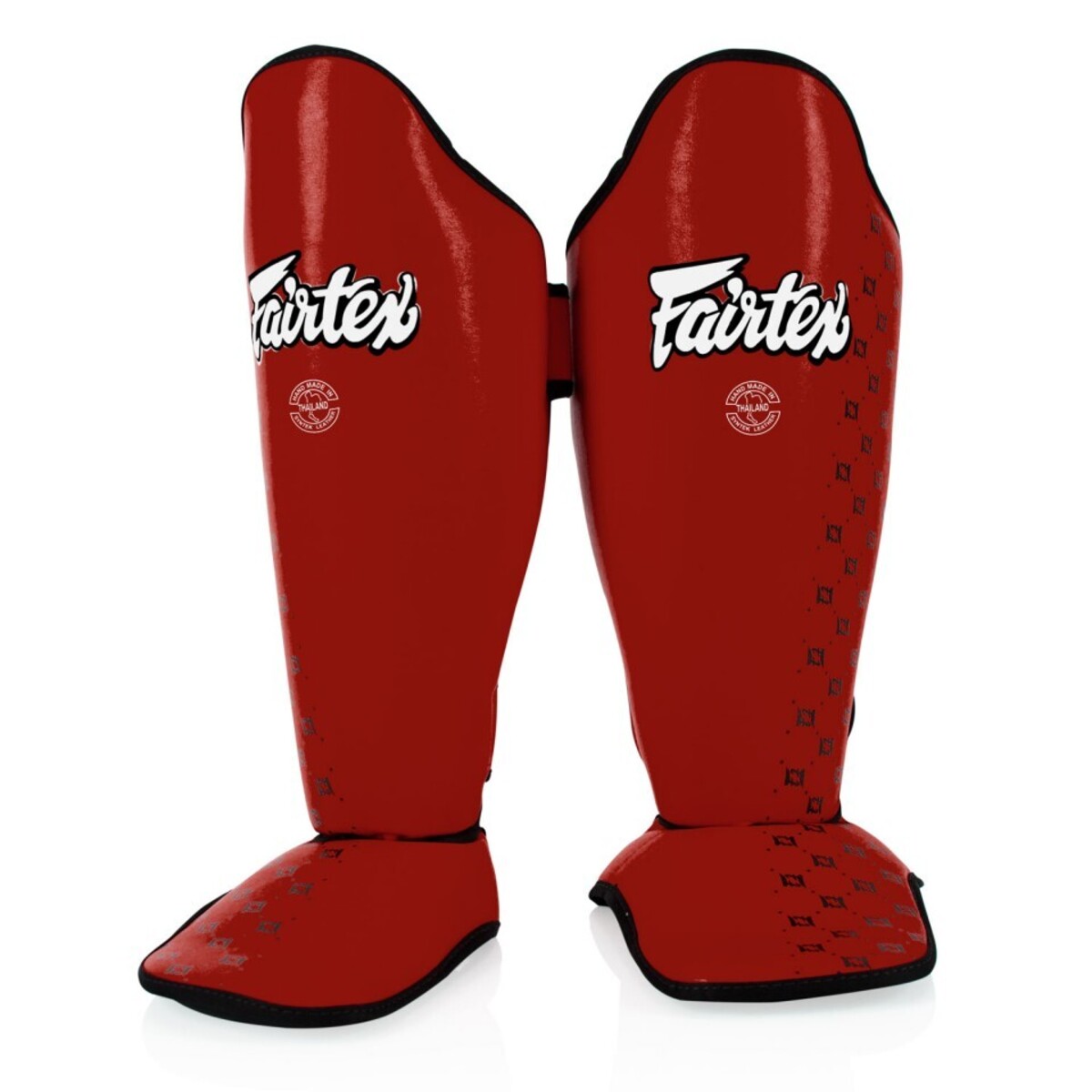 Fairtex SP5 Muay Thai Shin Pads - Red - Click Image to Close