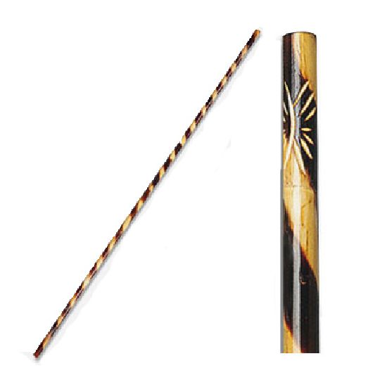 Jo Staff Rattan Burnt Spiral Pattern - Click Image to Close