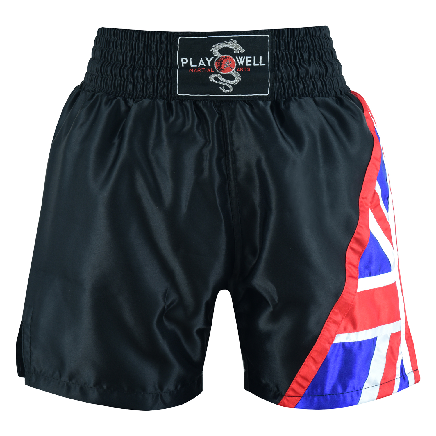 Childrens Competition Boxing Shorts - UK Flag - Click Image to Close