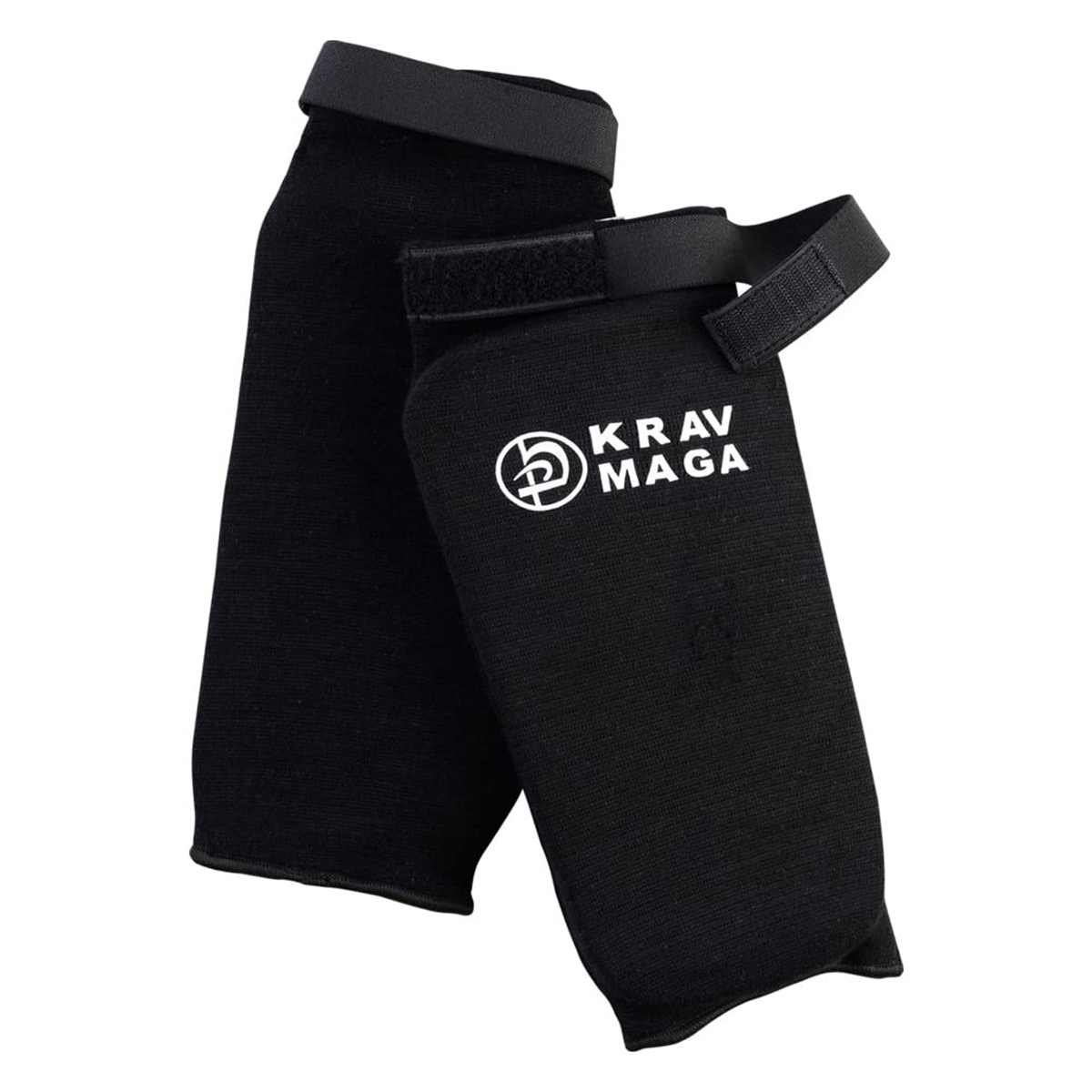 Krav Maga Black Sock Type Elasticated Shin Guards - Click Image to Close