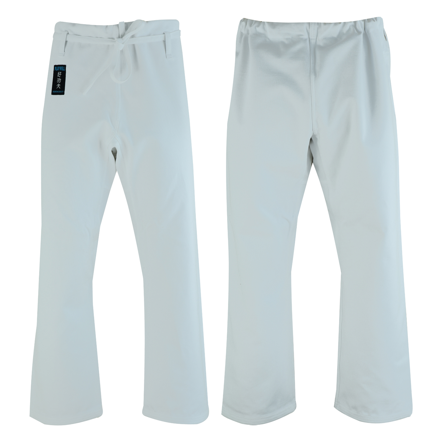 Karate Heavy Weight Canvas Trousers White - Click Image to Close