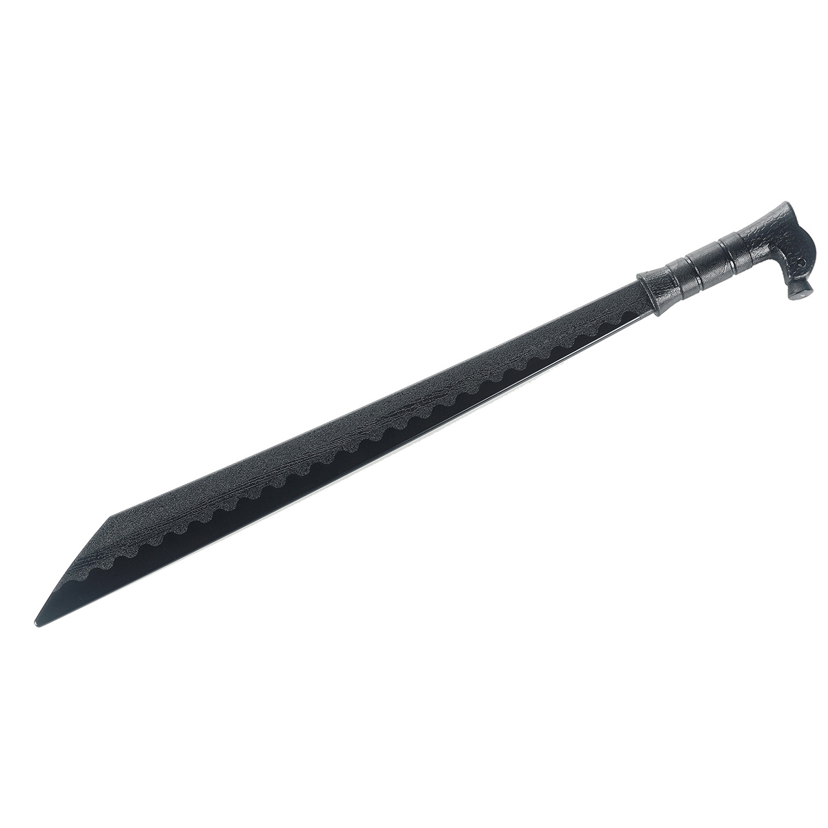 Black Polypropylene Dayak Mandau Sword - Click Image to Close