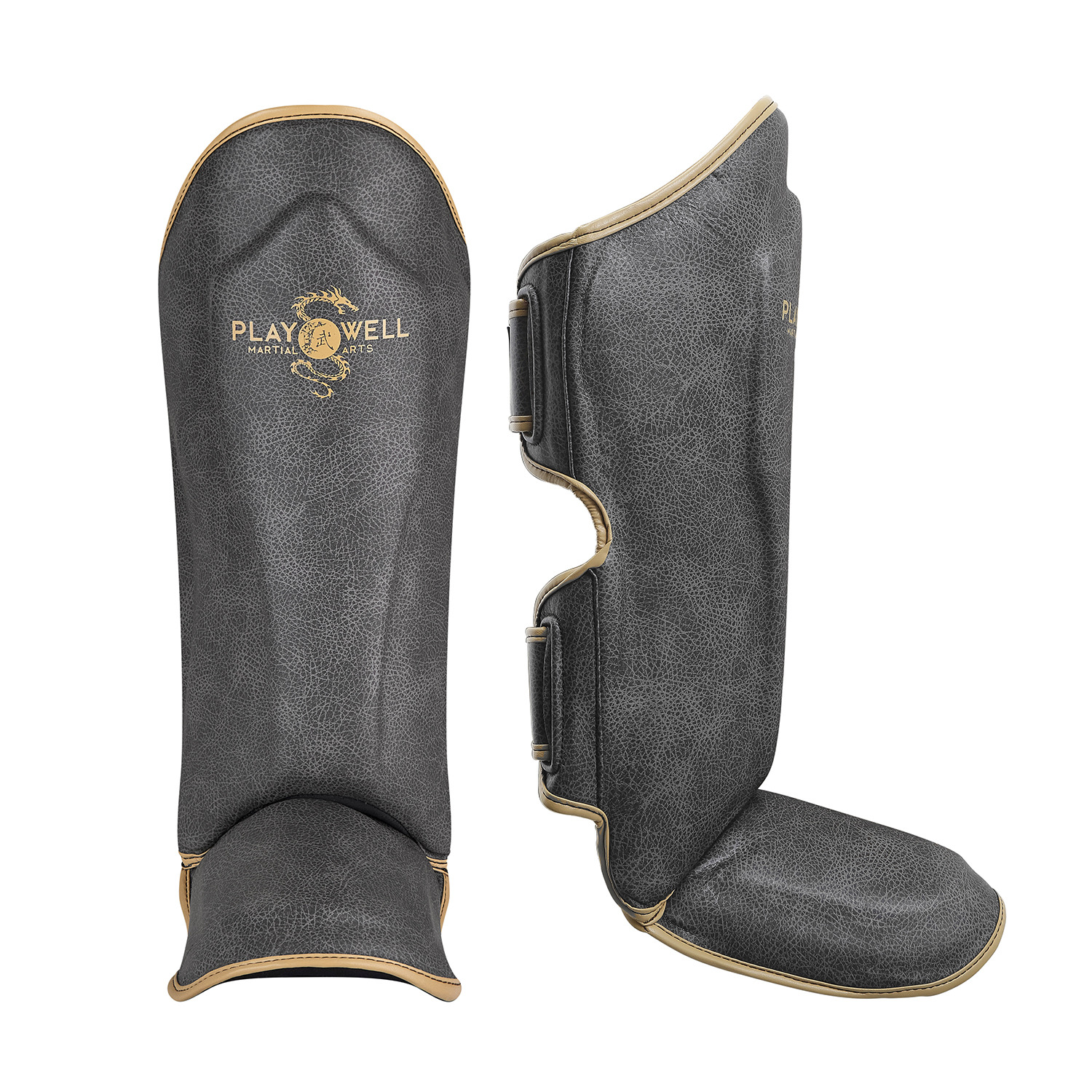 Playwell \"Vintage Series\" Muay Thai Shin Instep Guards