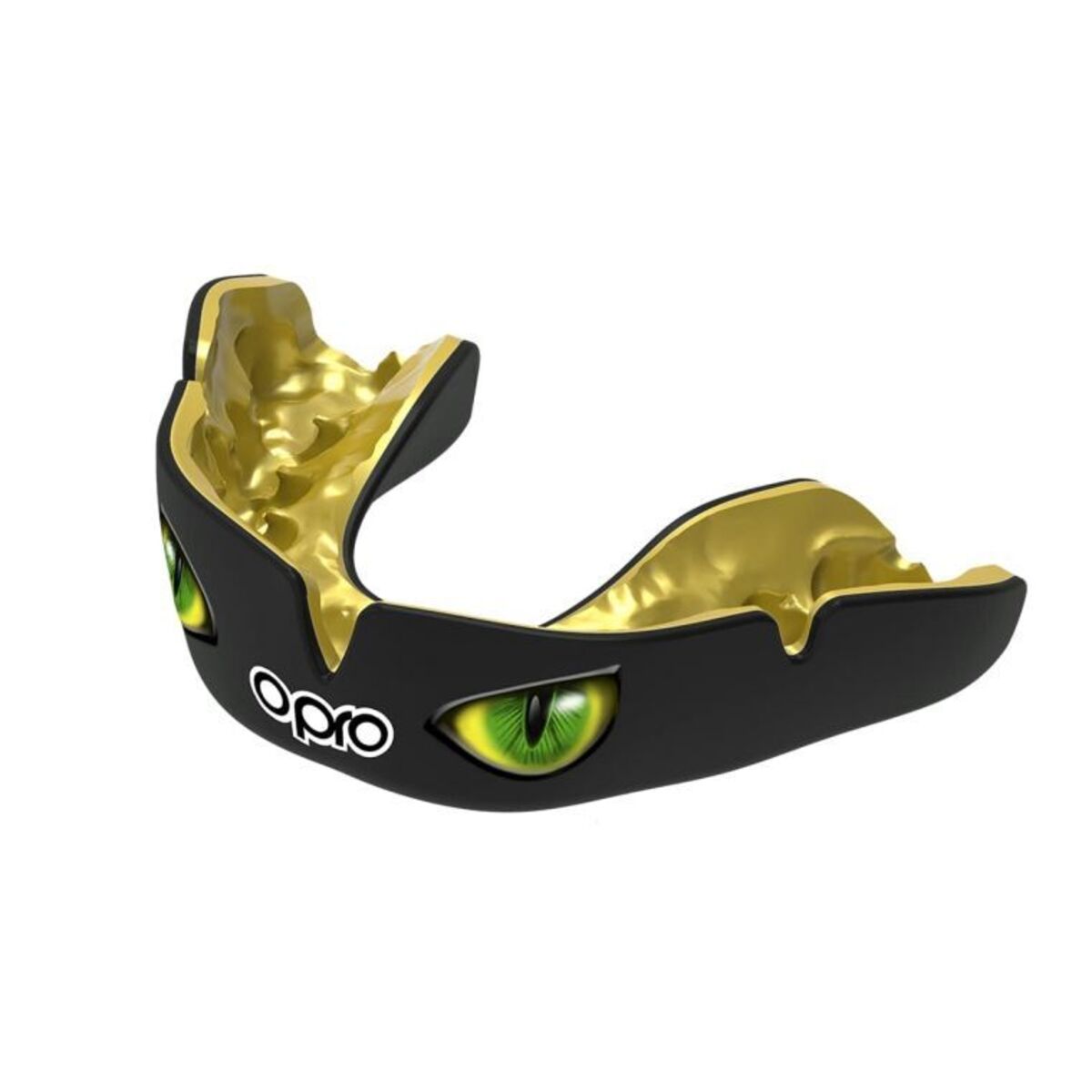Opro Adults Instant Custom Fit Mouth Guard - Green Eyes - Click Image to Close