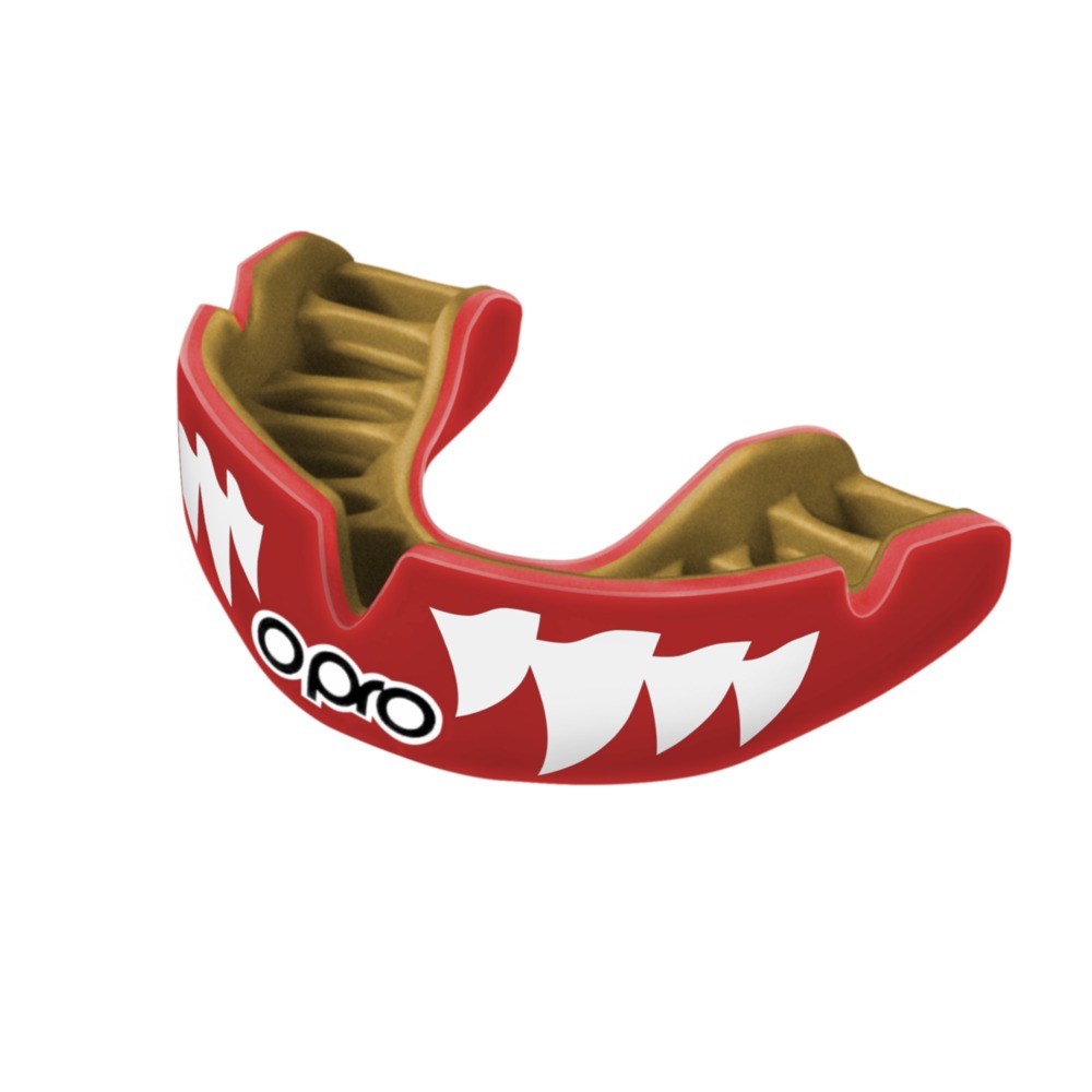 Opro Power Fit Red Aggression Mouthguard - Kids - Click Image to Close